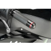 PUIG Short Bar End Weights With Coloured Rim (Black) 8842N