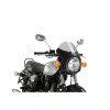PUIG Retro Black Semi Fairing And Screen 195mm (Light Smoke) 9553H