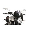 PUIG Retrovision Black Semi Fairing And Screen 195mm (Light Smoke) 9560H