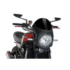 PUIG Retro Black Semi Fairing And Screen 195mm (Black) 9595N