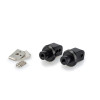 PUIG Pillion Footpeg Adaptors (Black) 9616N