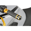 PUIG Short Bar End Weights With Coloured Rim (Black) 8170N