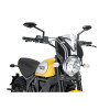 PUIG Retrovision Black Semi Fairing And Screen (Clear) 7652W