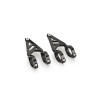 PUIG Clamp Set (38-41cm) And Support For Headlight (Black) 20877N