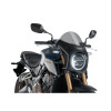 PUIG Retro Black Semi Fairing And Screen 195mm (Light Smoke) 3133H
