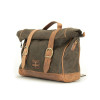 Khaki 9.5L Waxed Canvas Multifit Saddlebag By Longride CUS133WKHA