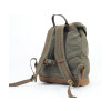 Khaki Waxed Canvas Backpack By Longride CUS4516WKHA