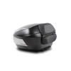 SHAD SH48 Top Box - Black / Titanium inc Backrest And Carbon Cover D0B48406R