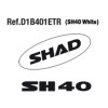 SHAD SH40 Replacement Sticker (White) D1B401ETR