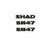 SHAD SH47 Replacement Stickers D1B47ETR
