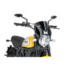 PUIG Retrovision Black Semi Fairing And Screen (Black) 7652N