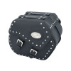 Black 21L Studded Iparex Saddlebags By Longride HC146A