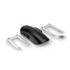 PUIG Aluminum Milled Front Mudguard (Black) 9992N