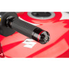 PUIG Short Bar End Weights With Coloured Rim (Black) 8505N