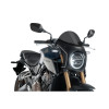 PUIG Retro Black Semi Fairing And Screen 195mm (Dark Smoke) 3133F