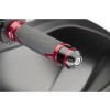 PUIG Short Bar End Weights With Coloured Rim (Black) 9209N