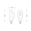 Zafiro Short Stem LED Indicators (Clear) For Yamaha YZF R7 (22) By Puig 2585W