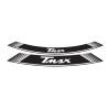 Wheel Rim Stickers (White) For BMW R1200 GS (04-18) By Puig 5532B