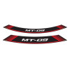 Wheel Rim Stickers (Red) For Yamaha Tracer 900 (18-20) By Puig 9135R
