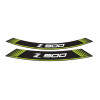 Wheel Rim Stickers (Green) For Kawasaki Z900 RS SE (22-24) By Puig 9291V