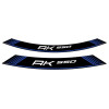 Wheel Rim Stickers (Blue) For Kymco AK 550 Premium (24) By Puig 9630A