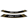 Wheel Rim Stickers (Gold) For Kymco AK 550 Premium (24) By Puig 9630O