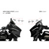 PUIG Batwing Sports Screen (Matt Black) 22109J