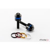 PUIG Short Bar End Weights With Coloured Rim (Black) 8021N