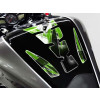PUIG Wings Tank Pad With Kawasaki Logo (Green) 4720V