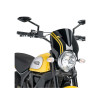 PUIG Retrovision Black Semi Fairing And Screen (Black) 7652N