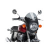 PUIG Retro Black Semi Fairing And Screen 195mm (Light Smoke) 9553H