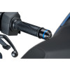 PUIG Short Bar End Weights With Coloured Rim (Black) 8505N