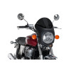 PUIG Retro Black Semi Fairing And Screen 195mm (Dark Smoke) 9553F